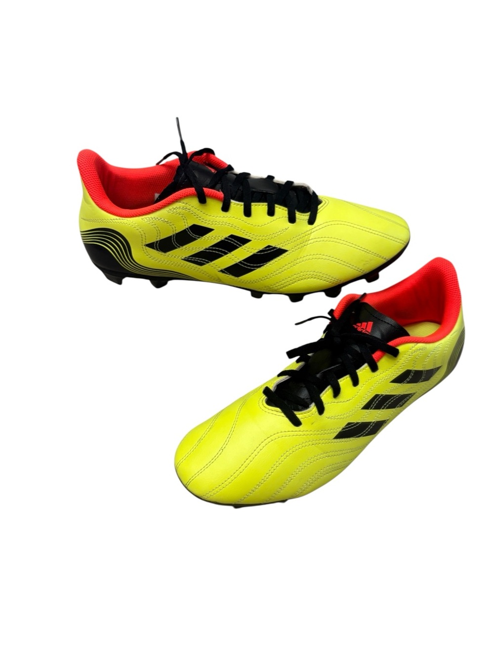 Adidas Copa Sense Neon Yellow Black Soccer Cleats Mens size 11